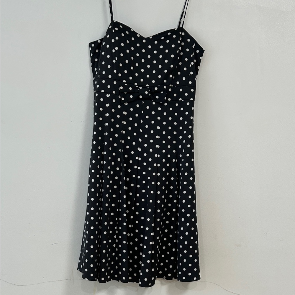 Forever Twenty One Black with White  Polka Dots Midi Dress